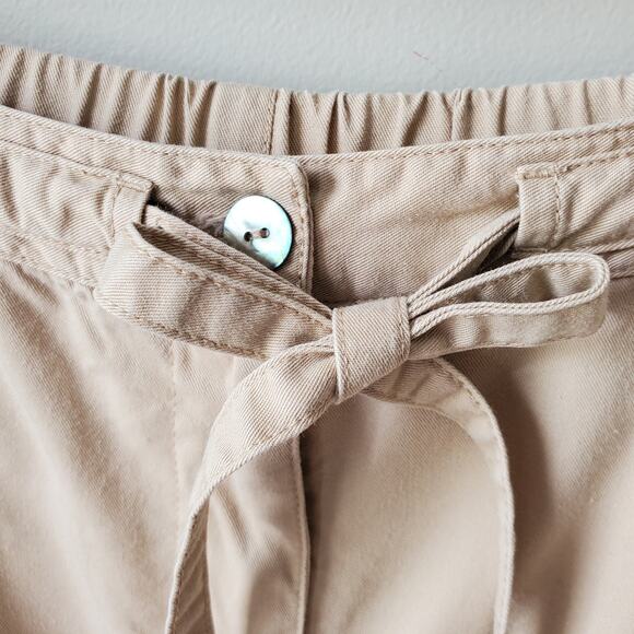 80s Orvis Tan Midi A Line Skirt L Tencel Neutral Preppy Career Granola Modest - Picture 3 of 9